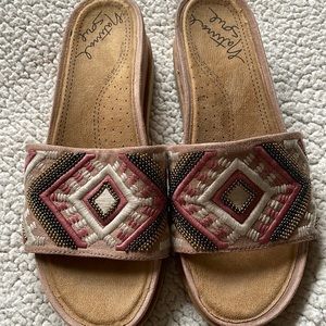 Natural Soul by Naturalizer slip on sandal. Size 10. Hardly worn.